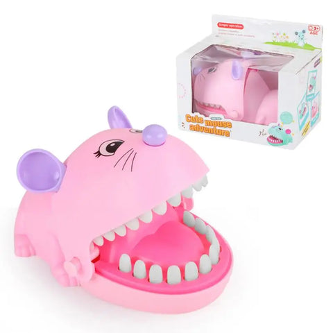 Mouse Mouth Bite Finger Novelty Game Funny Toy Children Gift Cartoon Interactive Prank Games Funny Tooth Table Game Kids Toys
