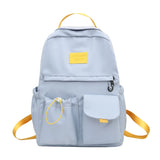 Casual Floral Prints Women Backpack Girls Bookbags Large Capacity Students School Bags Travel Backpack Mochilas with Pendants