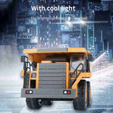 ‌1/24 Alloy Engineering Truck | 2.4GHz 9CH RC Dump Truck with Light & Music | STEM Toy for Boys Age 6-12