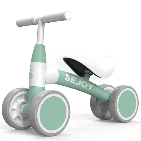 Sejoy Baby Balance Bike Children Walker for 1-3 Years Old Boys Girls 12-36 Months Kids Toddler 4 Wheels Riding Toys,Birthday Gif