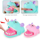 Mouse Mouth Bite Finger Novelty Game Funny Toy Children Gift Cartoon Interactive Prank Games Funny Tooth Table Game Kids Toys