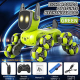 Q200 Intelligent Mechanical RC Dog Gesture Induction Remote Control Toy Eight Wheels Four Wheels Stunt Animal Toys for Children.