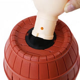 Funny Pirate Barrel Game Jumping Bucket Sword Stab Interactive Family Toy Competitive PK Lucky Tricky Gift