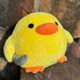 Plush Duck Pillow Soft Duck Stuffed Animal Huggable Good Resilience Duck Plush With Knives Design Home Decoration For Toy Store