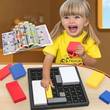 Brain Teaser Puzzles Pattern Blocks Kids Blocks Puzzle Games Educational Block Puzzle For Parent-Child Interaction Home Outdoor