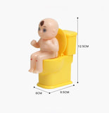 HOT Novelty Squirt Joke Toy Toilet Pee Boy Water Spray Trick Funny Children Tricky Sitting on The Toilet Shooting Water Toys