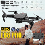 2025 New E88 Pro Upgraded Drone With Screen 4K Camera Aerial Photography Camera Dron Foldable Quadcopter RC Toy For Kid Gift