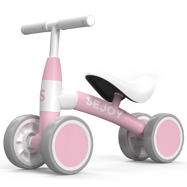 Sejoy Baby Balance Bike Children Walker for 1-3 Years Old Boys Girls 12-36 Months Kids Toddler 4 Wheels Riding Toys,Birthday Gif