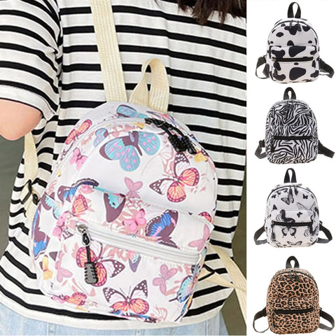 Baby Backpack Print Print School Ladies Backpack Fashion Backpack Student Animal Leopard Zipper Bag Mens Backpack For Traveling