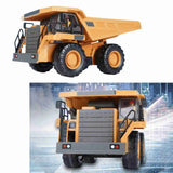 ‌1/24 Alloy Engineering Truck | 2.4GHz 9CH RC Dump Truck with Light & Music | STEM Toy for Boys Age 6-12
