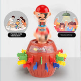 Funny Pirate Barrel Game Jumping Bucket Sword Stab Interactive Family Toy Competitive PK Lucky Tricky Gift