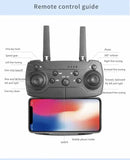 E88Pro RC Drone 4K Professinal 3 Batteries With 1080P Wide Angle Dual HD Camera Foldable RC Helicopter WIFI FPV Height Hold