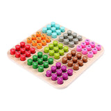 Wooden Sudoku Puzzles Board Game, Math Mini Desktop Game , Educational , Brain Teaser for Travel, Activity, Adults
