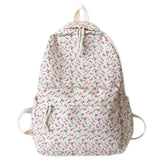 Casual Floral Prints Women Backpack Girls Bookbags Large Capacity Students School Bags Travel Backpack Mochilas with Pendants