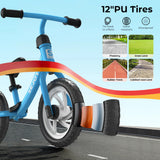 Toddler Balance Bike 3 Year Old, for Kids Childrens 12" Wheels Outside Bike Toy Scooter Saddle Height Adjustable,Gift