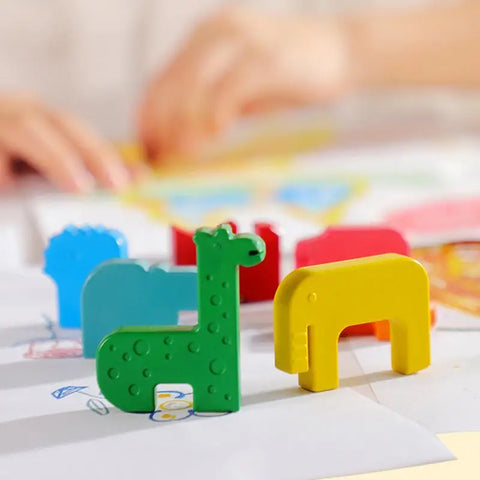 Animal Puzzle For Kids Non Dirty Hand Crayon Educational Brain Teaser Jigsaw Puzzle For Kids Aged 3 Non Dirty Hand Crayons