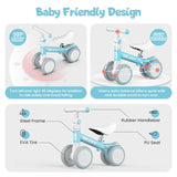 Sejoy Baby Balance Bike for Boys Girls Gift Outdoor Adjustable Toddler Balance Bike Infant Adjustable Seat Handle Toddler