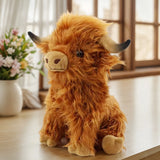 Scottish Highland Cow Plush Toy Cute Scottish Highland Cattle Toy Cute Highland Cow Farm Plushie Birthday Gifts for Boys Girls