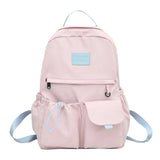 Casual Floral Prints Women Backpack Girls Bookbags Large Capacity Students School Bags Travel Backpack Mochilas with Pendants