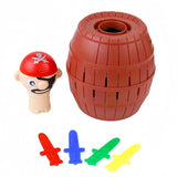 Funny Pirate Barrel Game Jumping Bucket Sword Stab Interactive Family Toy Competitive PK Lucky Tricky Gift