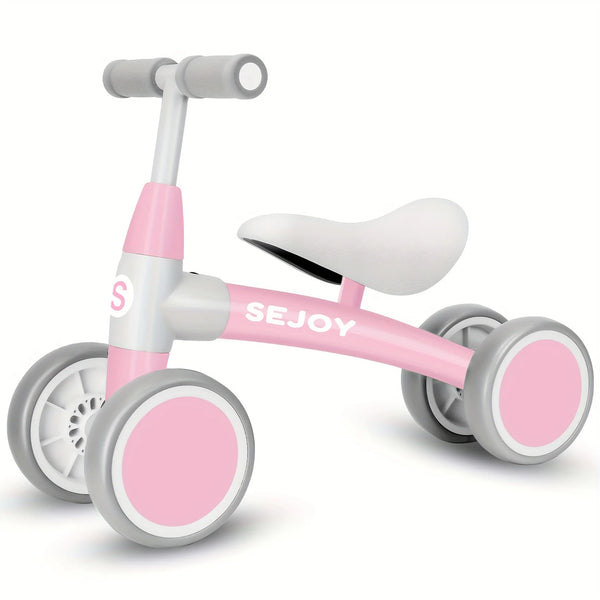SEJOY Baby Walker Toddler Bicycle Toys Ride On Balance Bike 4 Wheels Birthday Gifts For Girl Boy 3 Colors 1-3 Years Old Kids