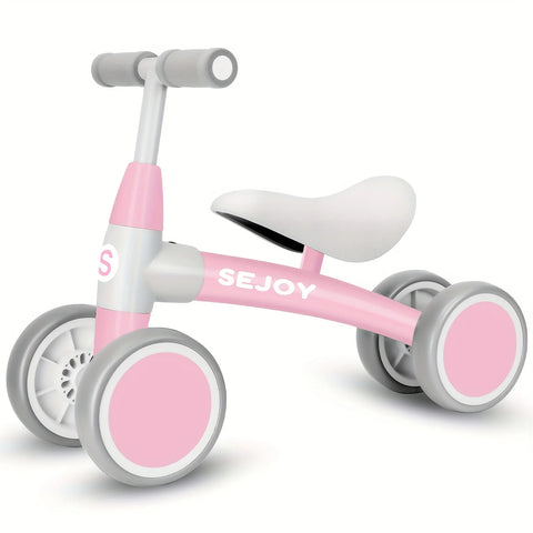SEJOY Baby Walker Toddler Bicycle Toys Ride On Balance Bike 4 Wheels Birthday Gifts For Girl Boy 3 Colors 1-3 Years Old Kids