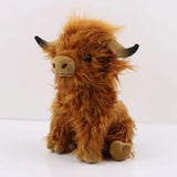 Scottish Highland Cow Plush Toy Cute Scottish Highland Cattle Toy Cute Highland Cow Farm Plushie Birthday Gifts for Boys Girls