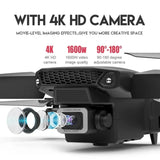 E88Pro RC Drone 4K Professinal 3 Batteries With 1080P Wide Angle Dual HD Camera Foldable RC Helicopter WIFI FPV Height Hold