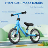 Toddler Balance Bike 3 Year Old, for Kids Childrens 12" Wheels Outside Bike Toy Scooter Saddle Height Adjustable,Gift