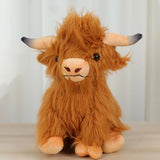 Scottish Highland Cow Plush Toy Cute Scottish Highland Cattle Toy Cute Highland Cow Farm Plushie Birthday Gifts for Boys Girls