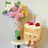 Cute Flower Plush Doll Stuffed Plant Plushie Soft Flower Doll Lovely Home Andbedroom Sweet Gifts for Women Girls Mommy