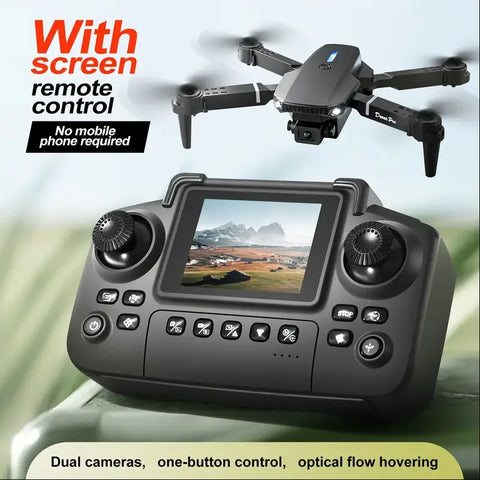 2025 New E88 Upgraded Drone With Screen 4K HD Aerial Photography Dual-Camera Dron Foldable Quadcopter RC Toy For Kid Gift