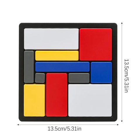 Brain Teaser Puzzles Pattern Blocks Kids Blocks Puzzle Games Educational Block Puzzle For Parent-Child Interaction Home Outdoor