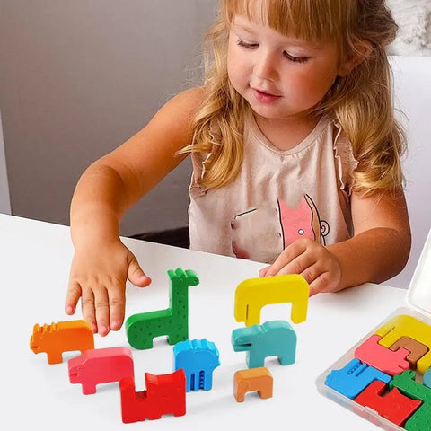 Animal Puzzle For Kids Non Dirty Hand Crayon Educational Brain Teaser Jigsaw Puzzle For Kids Aged 3 Non Dirty Hand Crayons